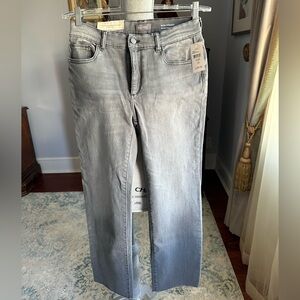 DL1961 WOMEN NEW Light Gray Straight Jeans